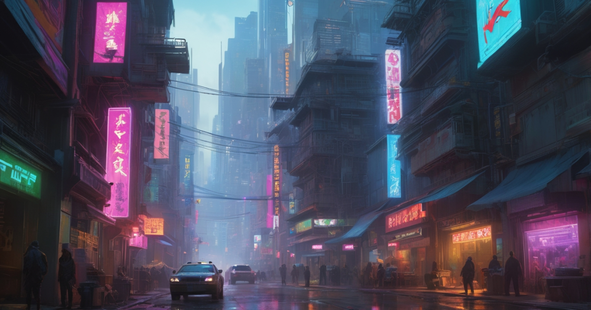 cyberpunk 3d bg