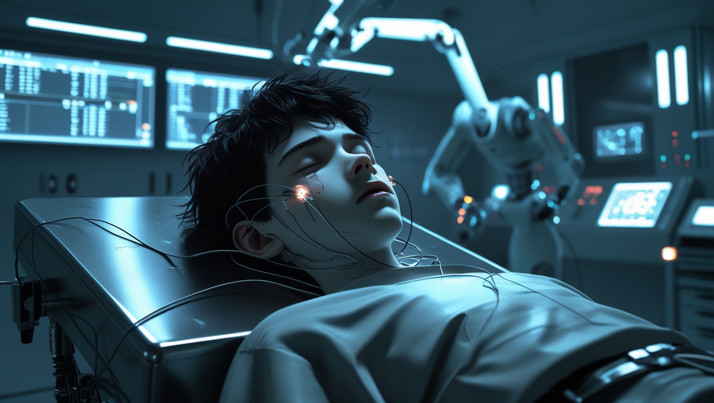 albert clone on operating bed